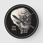 Just Chill Skull Runde Wanduhr (Vorderseite)