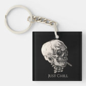 Just Chill Skull  Schlüsselanhänger (Vorderseite)