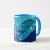 Just Chilliin' Blue Turtle Tasse (VorderseiteRechts)