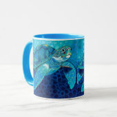 Just Chilliin' Blue Turtle Tasse (Vorderseite Links)