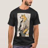 "Just Chillin" Anthropomorphischer Hund Männer T - T-Shirt (Vorderseite)