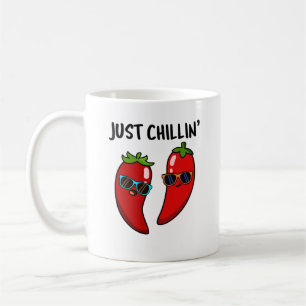 Just Chillin Funny Chili Paprikaschoten Puff Kaffeetasse