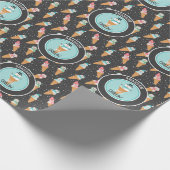 Just Chillin Funny Snowman Snow Cone Winter Geschenkpapier (Ecke)