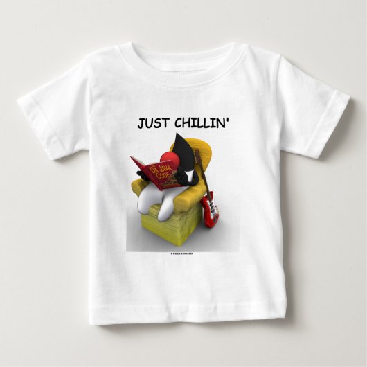 Just Chillin' (Java Duke Mascot Character) Baby T-shirt (Vorderseite)