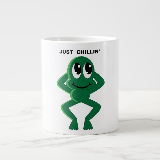 JUST CHILLIN' Jumbo-Tasse (Vorderseite)