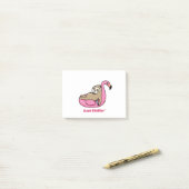 JUST CHILLIN' - Lazy Sloth & Pink Flamingo Post-it Klebezettel (Auf Schreibtisch)