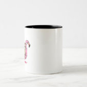 JUST CHILLIN' - Lazy Sloth & Pink Flamingo Zweifarbige Tasse (Mittel)