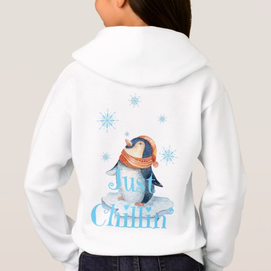 Just Chillin Penguin Hoodie (Rückseite)