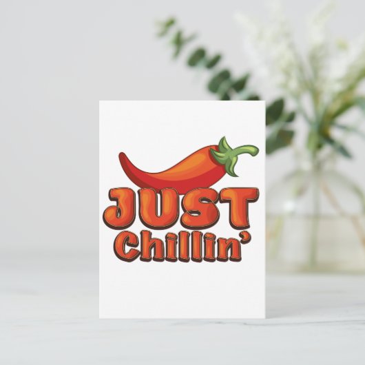 Just Chillin' Postkarte (Stehend Vorderseite)