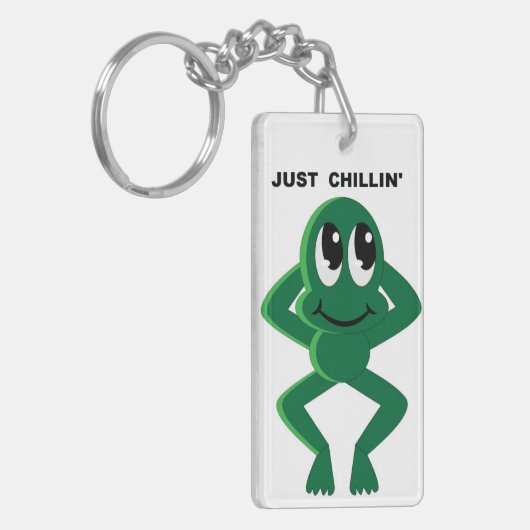 JUST CHILLIN' SCHLÜSSELANHÄNGER (Vorderseite links)