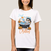 Just Chillin Skeleton Funny Halloween T - Shirt (Vorderseite)