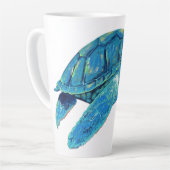 Just Chillin' Turtle Latte Tasse (Linke Ecke)