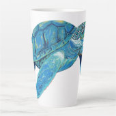 Just Chillin' Turtle Latte Tasse (Vorderseite)