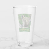 "Just Chilling" grünes Affenglas Glas (Rückseite)