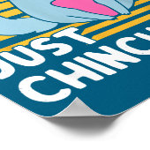 Just Chinchillin Pet Lover Animal Vintage  Poster (Ecke)