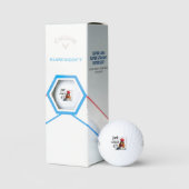 Just Cluck It Golf Balls - Funny Rooster Pun Golfball (Verpackung)