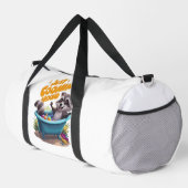 Just Cooning Mischievous Raccoons Bath Adventure Duffle Bag (Rechte Ecke)