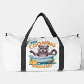Just Cooning, Playful Raccoon Bath time Adventure Duffle Bag (Vorderseite)