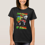 Just Crushed 100 Days of School Dinosaur Rex Monst T-Shirt (Vorderseite)