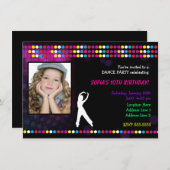 Just Dance Party Diskothek Ball Foto Party Einladu Einladung (Vorne/Hinten)