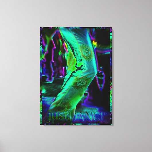 Just Dance Psychedelic Colors Wrapped Canvas Leinwanddruck (Vorderseite)