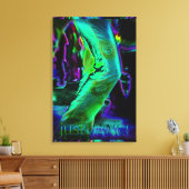 Just Dance Psychedelic Colors Wrapped Canvas Leinwanddruck (Insitu (Wohnzimmer))