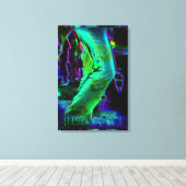 Just Dance Psychedelic Colors Wrapped Canvas Leinwanddruck (Insitu (Holzboden))