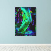 Just Dance Psychedelic Colors Wrapped Canvas Leinwanddruck (Insitu (Holzboden))