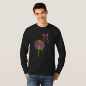 Just Dandelion Flower Breathe Rainbow Flower T-Shirt (Vorne ganz)