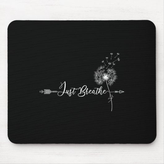 Just Dandelion Tattoo Arrow atmende Dandelion Fl Mousepad (Vorne)