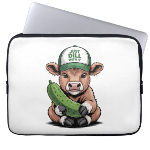 Just Dill mit It Cow , Funny Pickle Laptopschutzhülle