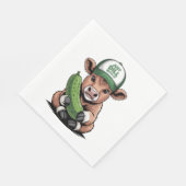 Just Dill mit It Cow , Funny Pickle Serviette (Ecke)