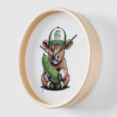 Just Dill mit It Cow , Funny Pickle Uhr (Winkel)