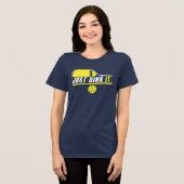 Just Dink It - Funny Pickleball Gift Tri-Blend Shirt (Vorderseite voll)
