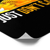 Just Don't Care  Poster (Ecke)