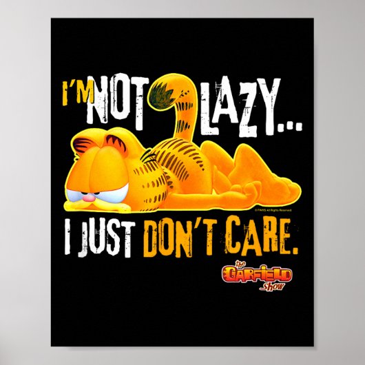 Just Don't Care Poster (Vorne)