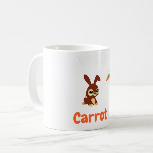 Just Don't Carrot All - Easter Bunny Rabbit Puns Kaffeetasse (Vorderseite Links)