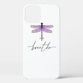 Just Dragonfly Tattoodesign Dandelion Breathe Medi Case-Mate iPhone Hülle (Rückseite)