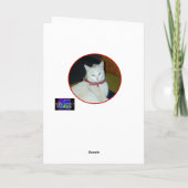 "Just drop by to Say Hello" Grußkarte Karte (Rückseite)