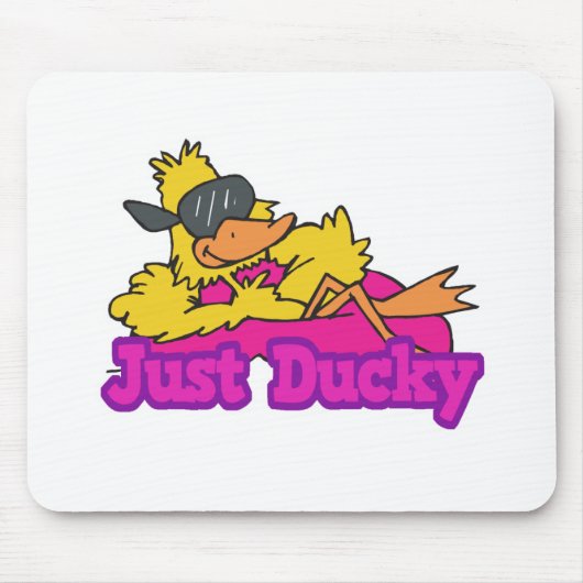 Just Duckie Duck on Raft Mousepad (Vorne)
