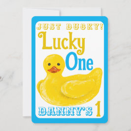 Just Ducky Lucky Einladung zum ersten Geburtstag