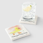 "Just Ducky" Steinuntersetzer (Seitenansicht)