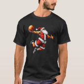 Just Dunk Es Weihnachtsmann Basketball Weihnachtsb T-Shirt (Vorderseite)