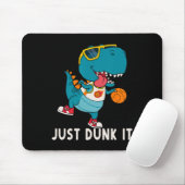 Just Dunk It Fun Dinosaur Basketball League Slam D Mousepad (Mit Mouse)