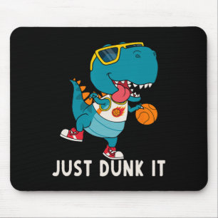 Just Dunk It Fun Dinosaur Basketball League Slam D Mousepad