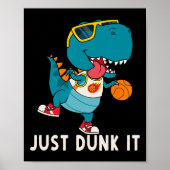 Just Dunk It Fun Dinosaur Basketball League Slam D Poster (Vorne)