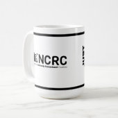 Just Economy Coffee Tasse grau und schwarz (Vorderseite Links)
