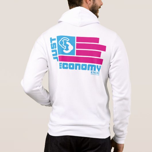 Just Economy Zipper Frontscheibe Hoodie (Rückseite)