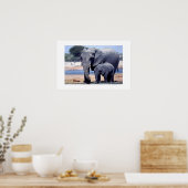JUST ELEPHANTS POSTER (Küche)