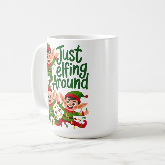 Just Elfing Around Kaffeetasse (Vorderseite Links)